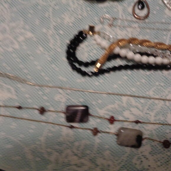 VINTAGE RETRO JEWELRY & PARTS BUTTONS SECRET BAG OLD SPOONJJ ETC. LOT - Picture 7 of 9